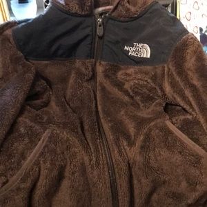 North face fleece brown and black
